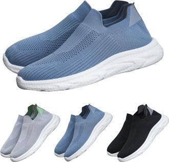 Generic Mens Walking Shoes, Slip-On Trainers, Breathable Jogging Shoes, No Laces, Slip-On Shoes, Lightweight Fitness Shoes, Sporty Casual Shoes, Comfortable I