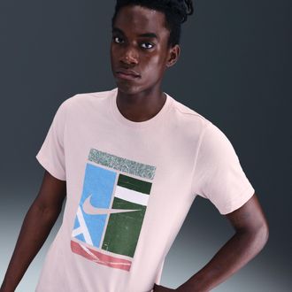 Nike Mens Court Dri-FIT T-Shirt in Pink | HV1788-667