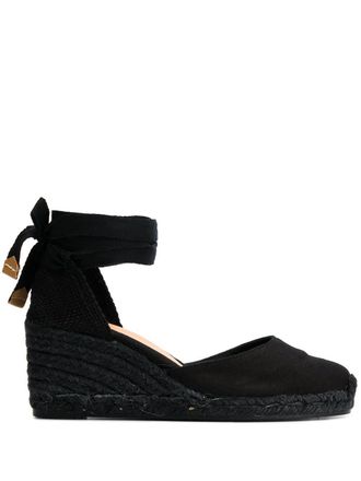 Castaner Chiara espadrilles met hak - Zwart