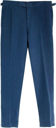 Tom Ford Navy Linen Trousers Size L
