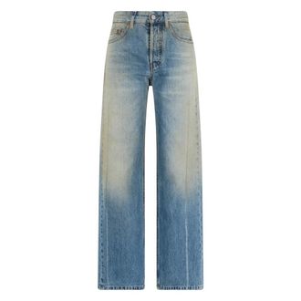 Maison Margiela Straight Jeans, female, Blue, Size: W26 Washed 5-Pocket Jeans