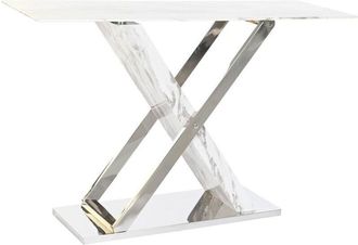 DKD Home Decor Ingresso DKD Home Decor Bianco Grigio Argentato 120 x 40 x 75 cm