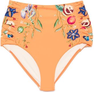 Alemais Slip bikini Flores - Arancione