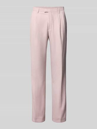 Mc Neal Straight Fit Anzughose mit B&uuml;gelfalten in Rosa, Gr&ouml;&szlig;e 102