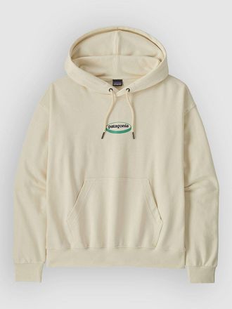 Patagonia 95 Oval Logo Daily Sudadera con Capucha blanco