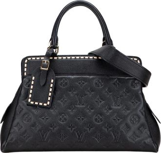 Louis Vuitton Pre-owned Leren Schoudertas Handtas - Dames - Vintage Handtas - Zwart - ONE Size - Leer - Vintage