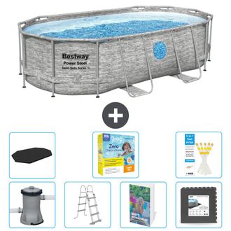 Bestway Piscina Bestway Power Steel Oval - 427x250x100 Cm - 8-piezas S607