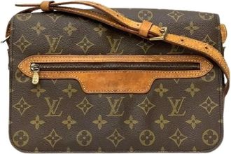 Louis Vuitton Pre-owned Saint Germain Monogram Schoudertas - Dames - Vintage Schoudertas - Bruin - ONE Size - Leer - Vintage