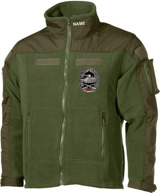 Copytec Combat Fleece Jacket Panzergrenadier PzGren-Btl Grenadier Beret Free Name 30562, olive, XL