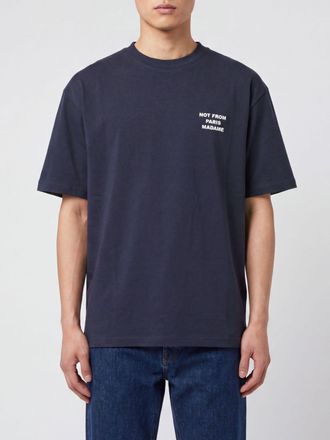 Dr&ocirc;le de Monsieur Dr&ocirc;le de Monsieur Cotton T-shirt with Logo Print and Dropped Shoulders