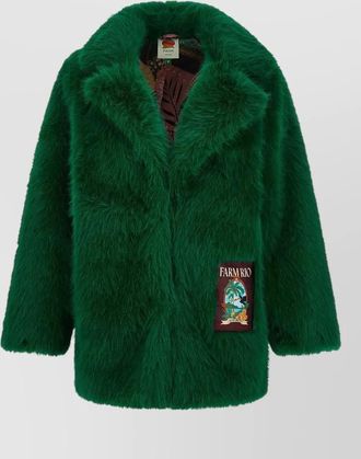Farm Rio faux fur oversized coat