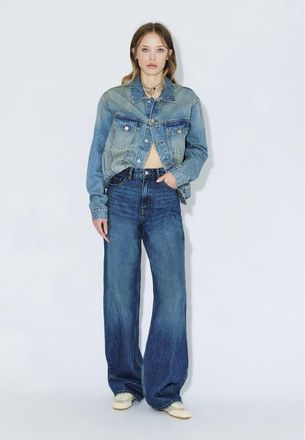 Dr. Denim Donna High Relaxed Jeans in Stream Dark Fade Vintage at Nordstrom, Size 32
