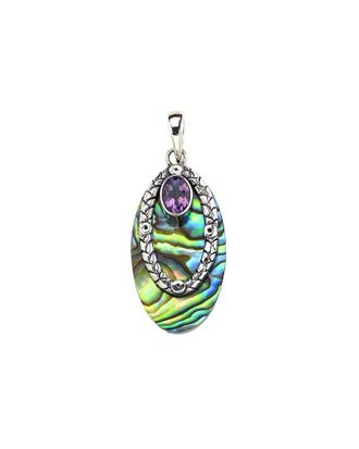 Samuel B. Silver 13.00 Ct. Tw. Abalone Pendant