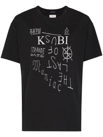 Ksubi T-shirt Last Maniac girocollo - Nero