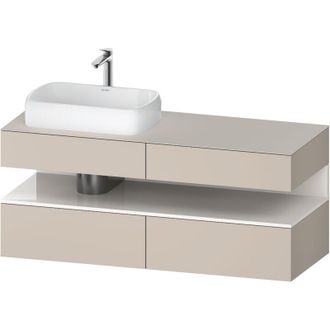 Duravit Duravit - Qatego Consola Mueble Bajo Lavabo, 2 Cajones, 2 Cajones