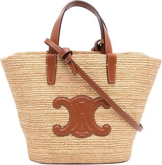Celine Pre-owned Celine Teen Supple Raffia Cuir Triomphe Classic Panier Tote Ladies 7MFU0SY10FLYVYGI
