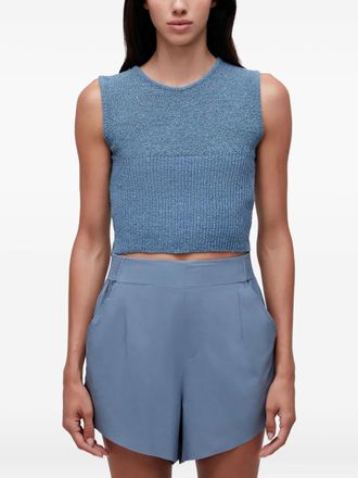 Osklen textured sleeveless tank top - Blue