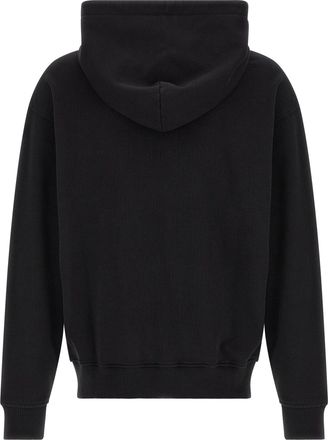 Palm Angels Logo-Printed Hoodie - Black