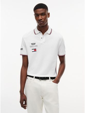 Tommy Hilfiger Mens Tommy x Cadillac F1 Team Replica Polo - White - XL