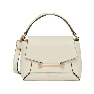 Strathberry Tassen, Dames, Beige, ONE Size, Leer, Mosaic Nano Bag