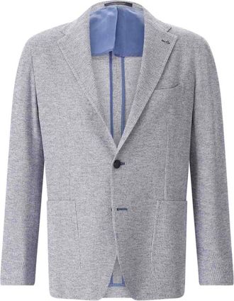 Tagliatore Blazers - Heren - Blazers - Blauw - L - Katoen - Jassen