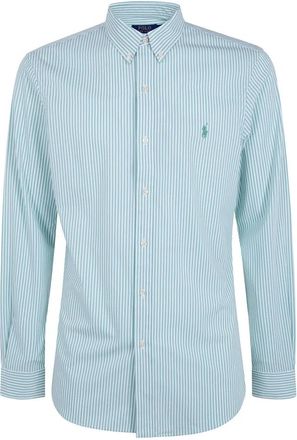 Polo Ralph Lauren Essex Gestreepte Button-Down Overhemd - Heren - Casual Overhemden - Groen - XL - Katoen - Overhemden