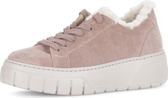 Gabor 73.221 Faux Fur Lined Platform Sneaker in Rosewood at Nordstrom, Size 7.5Us