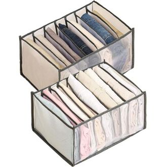 OEM Organizador De Cajones Para Ropa, Caja De Almacenamiento De Malla Plegable, Organizador De Armario Con Compartimentos, Bolsa De Almacenamiento Para Ar