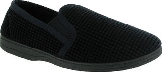 Mirak Mens Highbury Twin Gusset Slipper in Blue - Size 7 UK - Blue