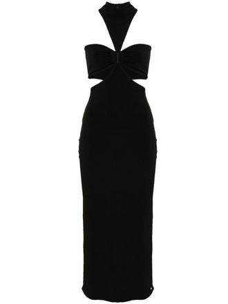 Nissa cut-out midi dress - Black