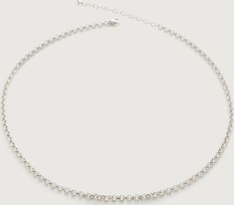 Monica Vinader Sterling Silver Vintage Choker Necklace 38-43cm/15-17