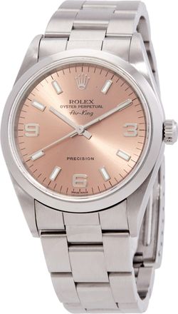 Rolex Pre-owned Pre-owned Rolex Air-King Automatic Chronometer Champagne Dial Mens Watch 14000 CSAO