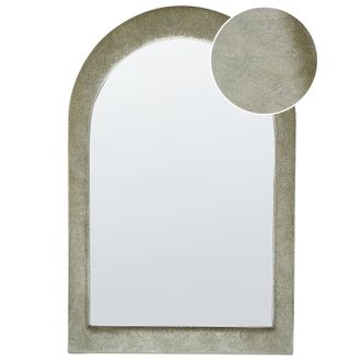 Beliani Beliani - Espejo De Pared Decorativo De Terciopelo Verde Estilo Moderno Colgante 60 X 90 Cm Huriel