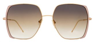 HUGO BOSS B1707S Square Edge Sunglasses - Gold