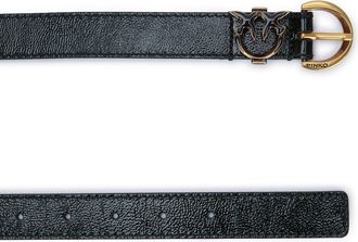 Pinko Womens Bottalato Belt Black Leather