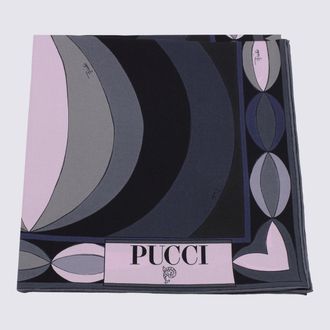Emilio Pucci Scarfs Blacks And Greys-Donna