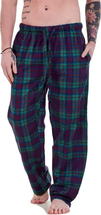 JD Williams Mens Flannel Pyjama Bottoms Brushed Cotton Check Lounge Pants Nightwear M-5XL