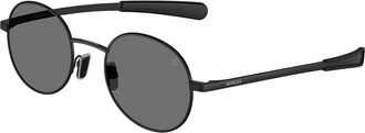 Moncler ME4016 CENTRO Polarized 100181 Mens Sunglasses Black Size 50