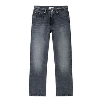 Cambio Jeans, Dames, Grijs, L L30, Straight Jeans