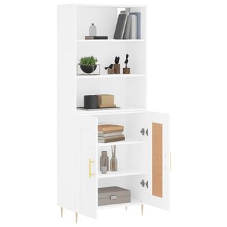 Berkfield Home Highboard White 69.5x34x180 cm Engineered Wood