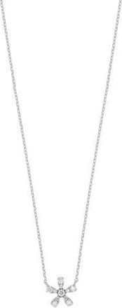 Carriere Jewelry Diamond Flower Pendant Necklace - 0.13ct. in 14K White Gold at Nordstrom Rack
