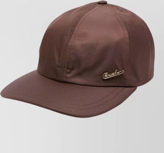 Borsalino nylon hiking cap curved brim design