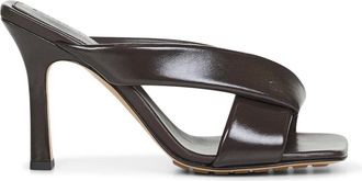 Bottega Veneta Schoenen, Dames, Bruin, 36 1/2 EU, Leer, Bruine leren sandalen met vierkante neus