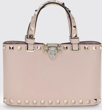 Valentino Garavani Borsa a mano mini Rockstud in pelle di vitello a grana