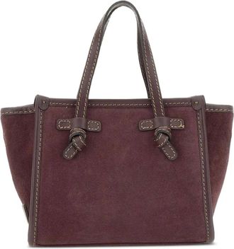 Gianni Chiarini Borsa tote in pelle scamosciata - Marrone