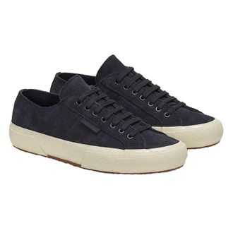 Superga Womens Unisex Adult OG Flesh Out Suede Trainers (Navy/Off White) - Size UK 6.5