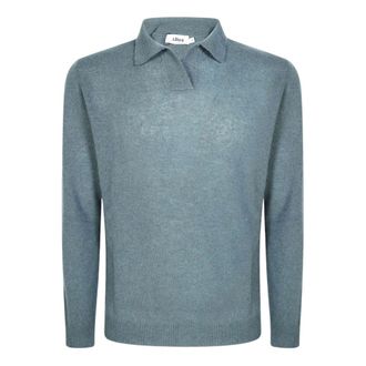 Altea Polo a maniche lunghe in cashmere merino - - Tops - Uomo - Verde - XL