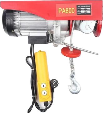 OEM Cabrestante El&eacute;ctrico, Capacidad De 800 Kg, Control Remoto, Rojo