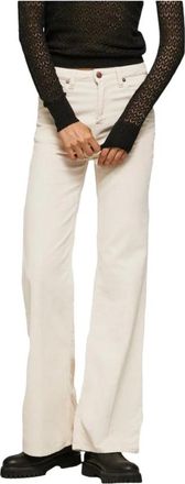 Pepe Jeans London Willa Cord Pants - Dames - Loose Fit Jeans - Beige - W29 L30 - Katoen - Jeans