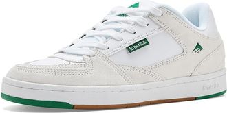 Emerica Mute Mens Shoes White/Light Grey : 10.5 D - Medium, Leather